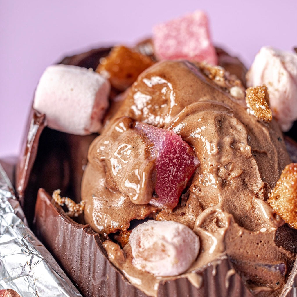 Boxless Rocky Road Ice Cream Easter Egg